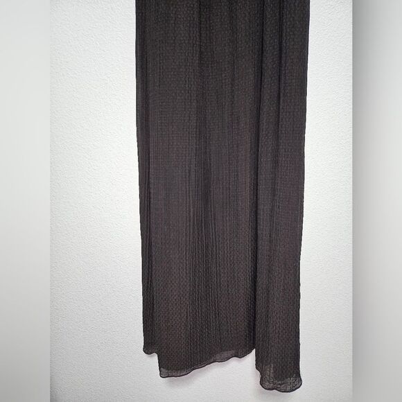 Jigsaw Silk Blend Empire Waist Laced Crochet Upper Gauzy Column Midi Dress Sz 4 - Picture 4 of 12